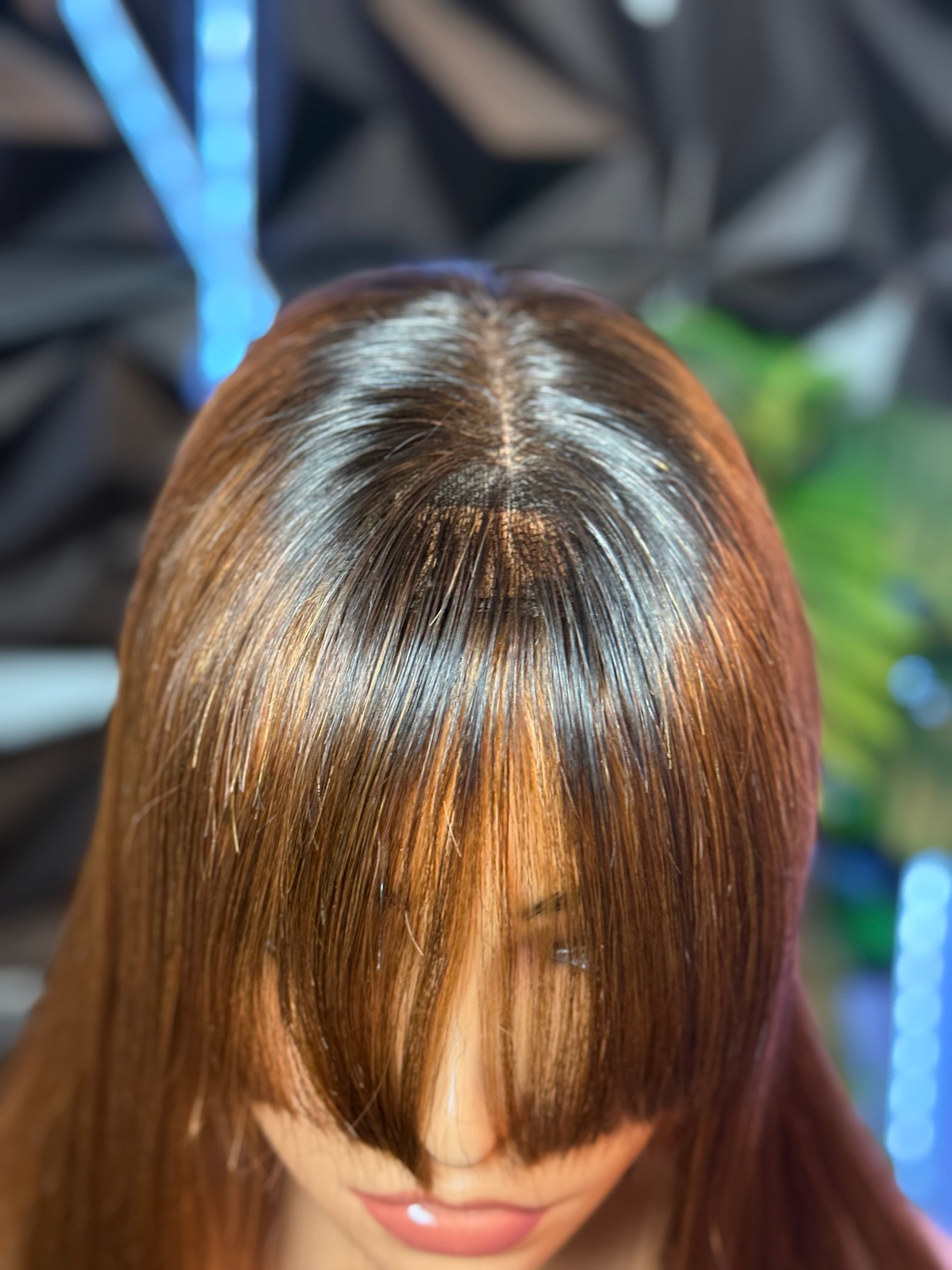 Fringe Human Hair Bone Straight 16inch